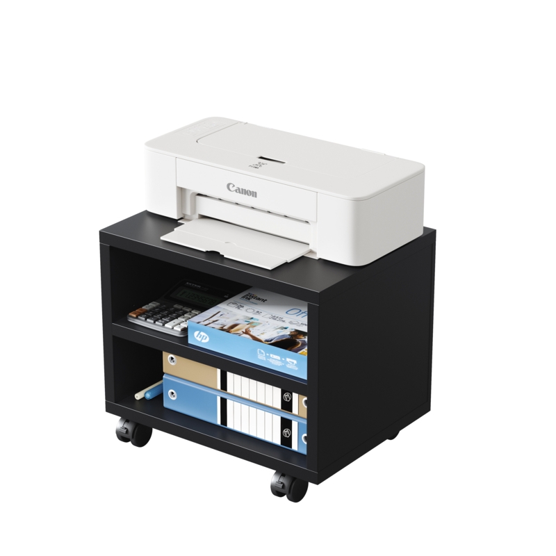 11.8'' H x 15.7'' W 2 - Cabinet Printer Stand with Wheels