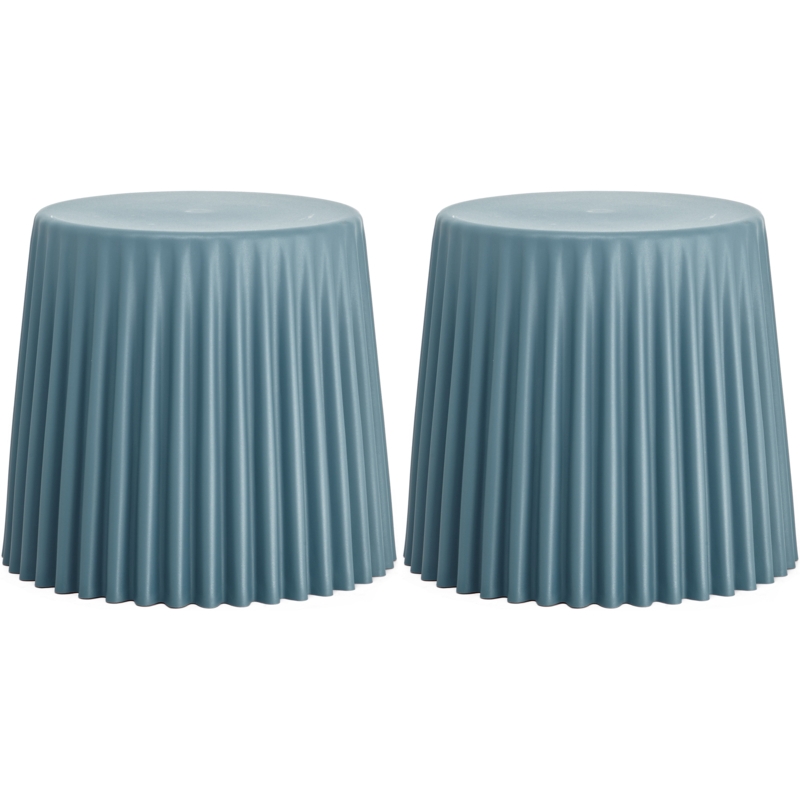 16" Stackable Round Shape Dining Stools Ottoman Basket
