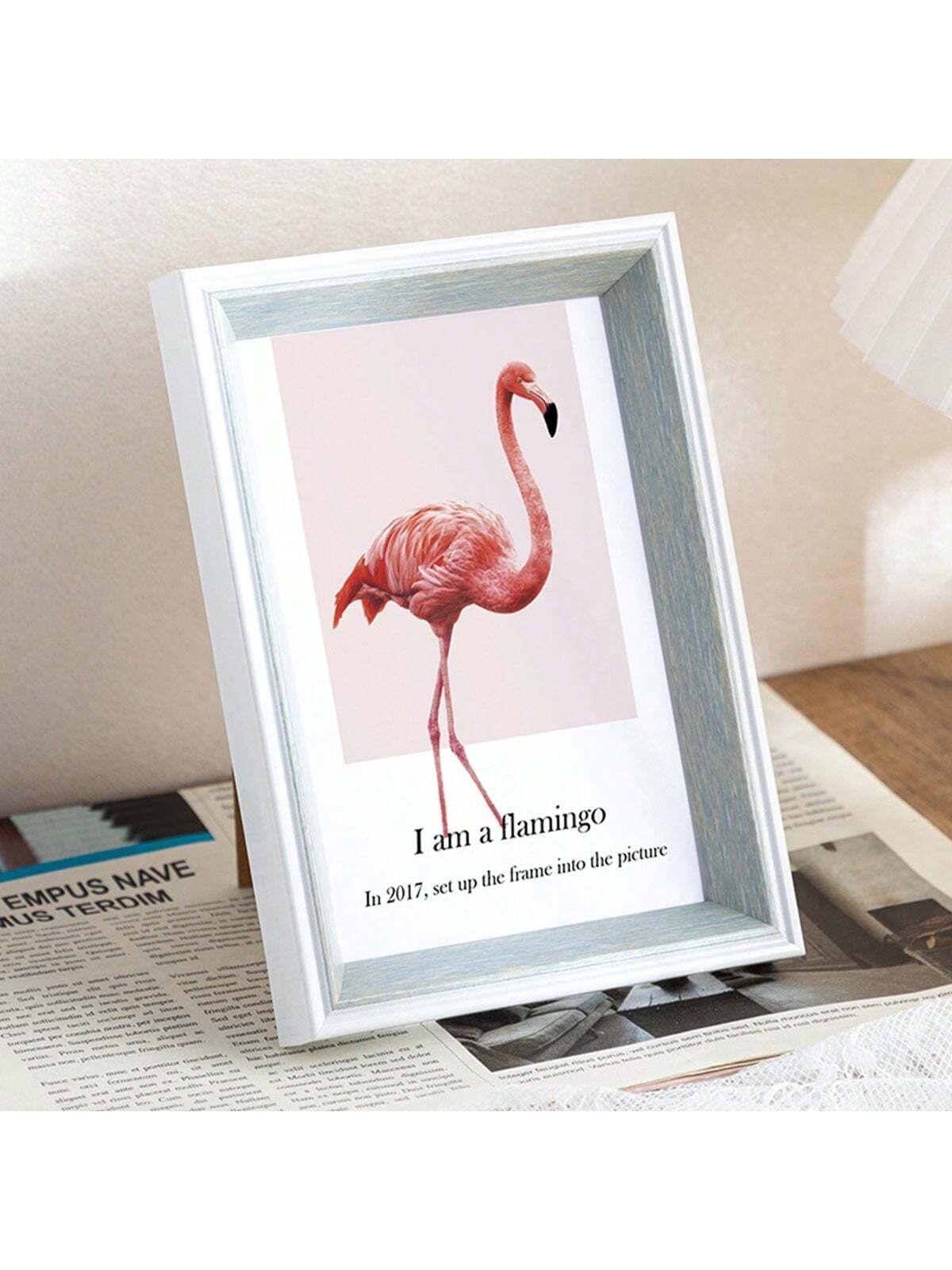 1pc Simple Creative Picture Frame 5 Inch A4 Photo Frame Tabletop Living Room Decoration Hanging Wall Frame