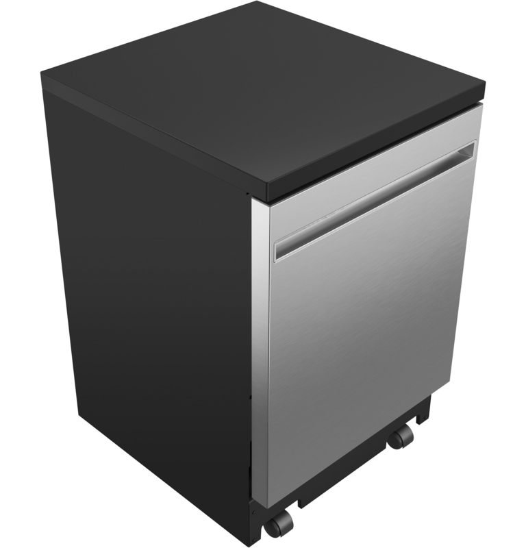 24" 54 dBA Portable Digital Control Dishwasher with Sanitize Cycle