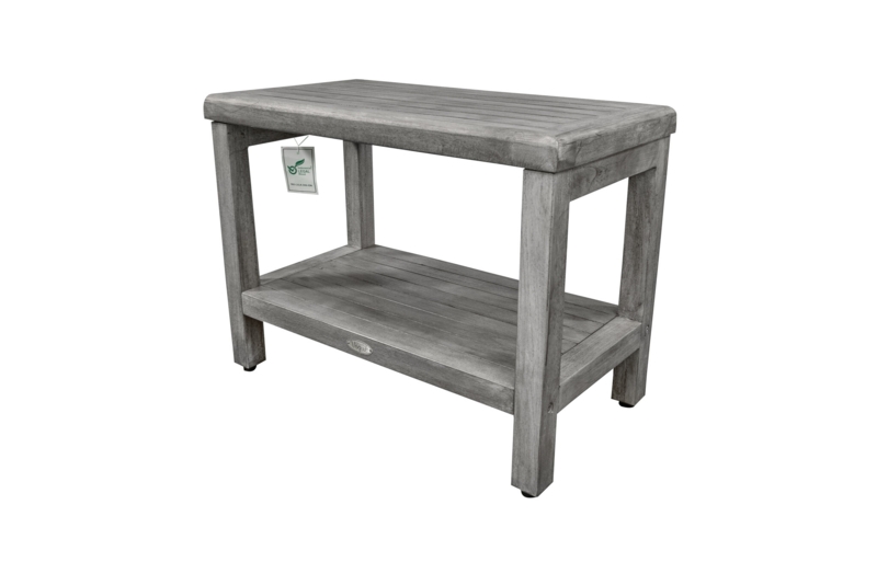 24'' W Teak Shower Bench