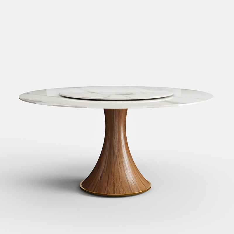 3 - Piece Stone Top Pedestal Dining Set