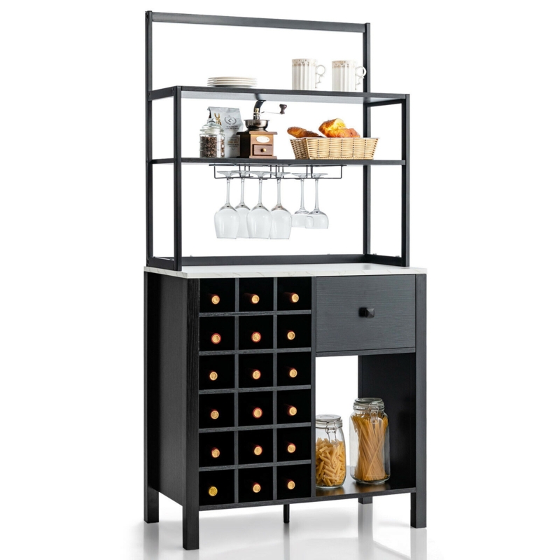 31'' Steel Standard Baker's Rack with Microwave Compatibility
