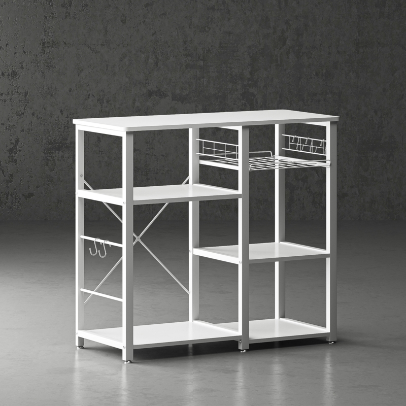 35.4'' Steel Standard Baker's Rack with Microwave Compatibility