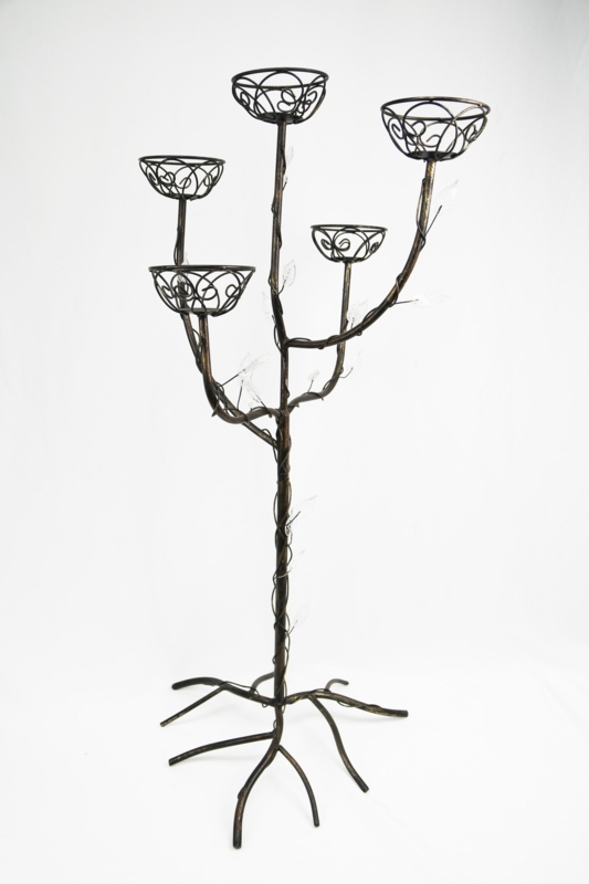 37'' H Metal Floor Candelabra