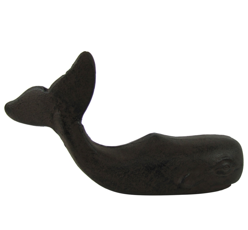 3D Sperm Whale Heavy Cast Iron Weighted Floor Stop