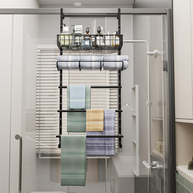 4 Over-the-Door Towel Rack