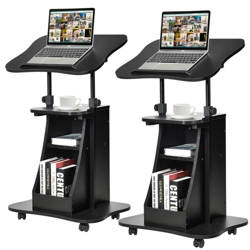 47.5'' H x 21.5'' W Laptop/Computer Cart Or Stand with Wheels