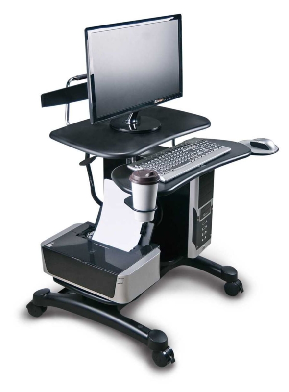 49'' H x 25'' W Laptop/Computer Cart Or Stand with Wheels