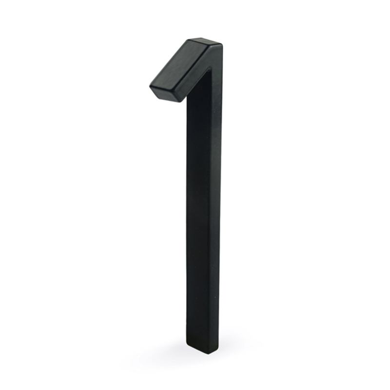 5Inch Black 5'' H Metal House Number