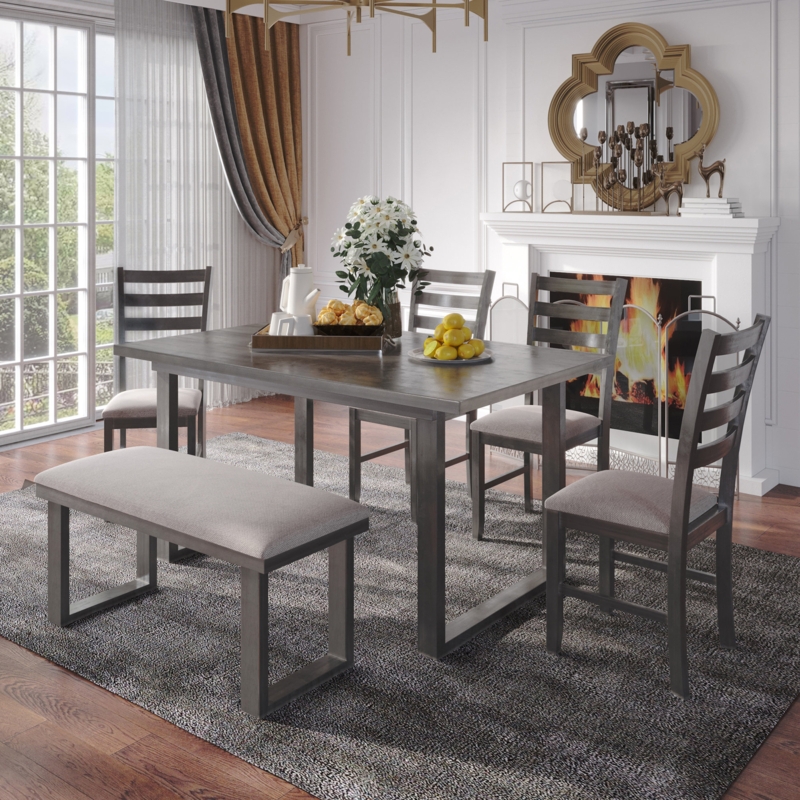 6 - Piece Double Pedestal Dining Set