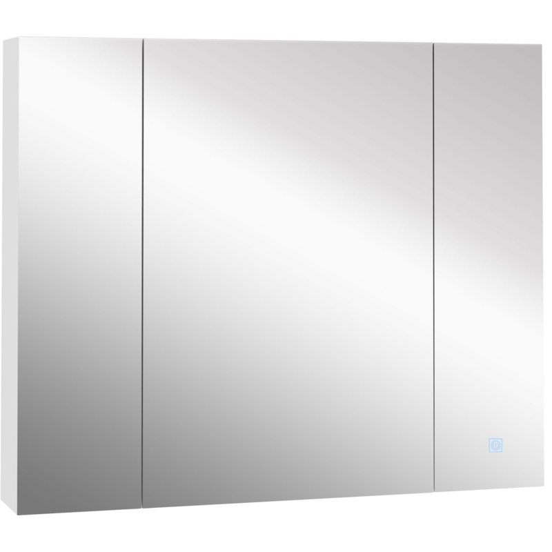 6'' W 29.5'' H Surface Frameless Medicine Cabinet with Mirror 3 Adjustable Shelves
