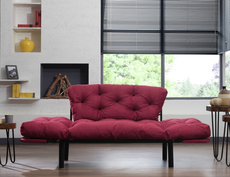 61'' Upholstered Tufted Convertible Sofa