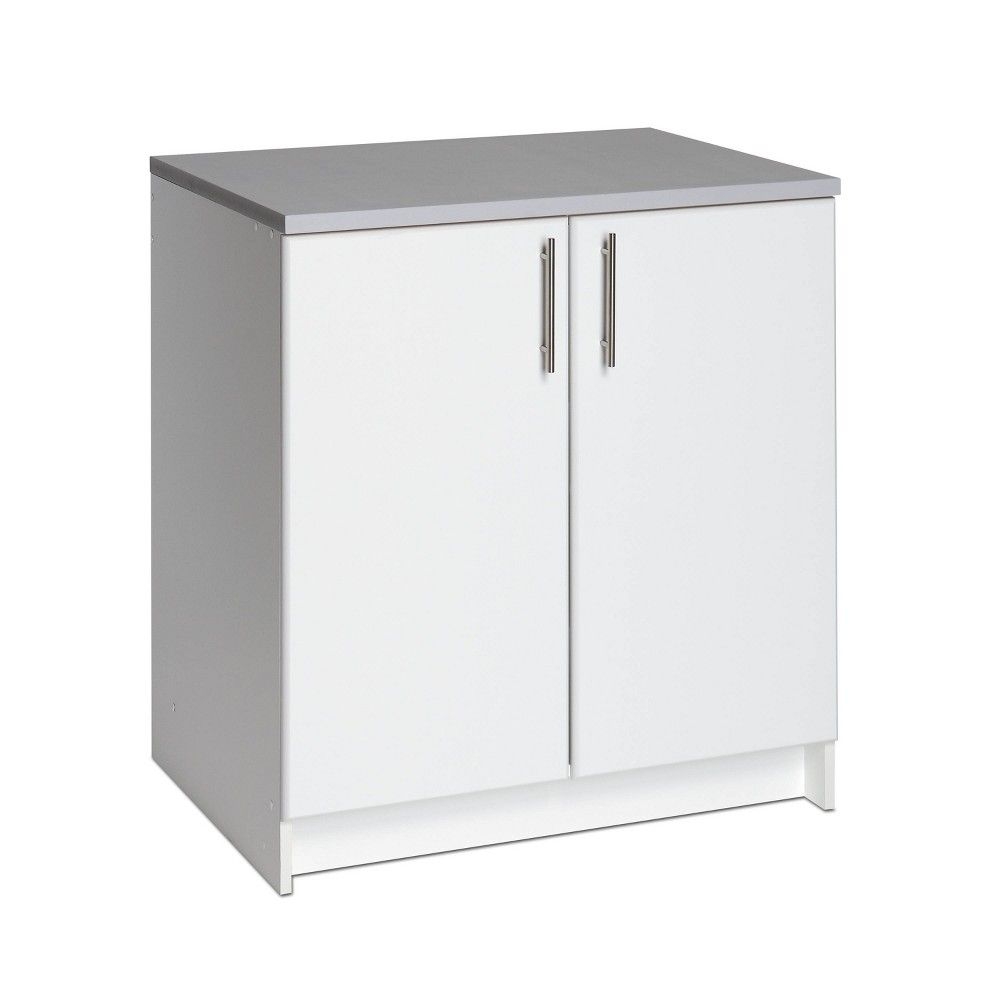 64" Elite with 5 Storage Cabinet Set White - Prepac