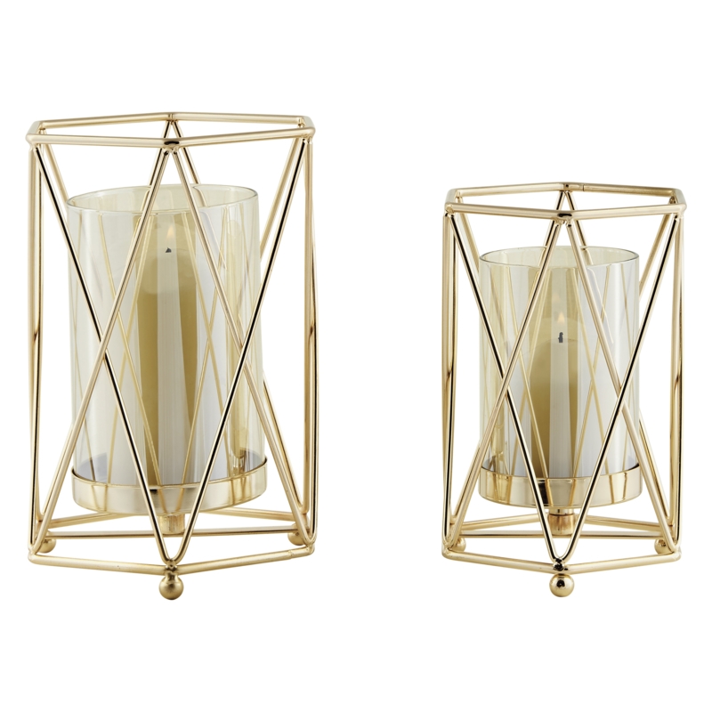 8.7'' H Metal Tabletop Hurricane