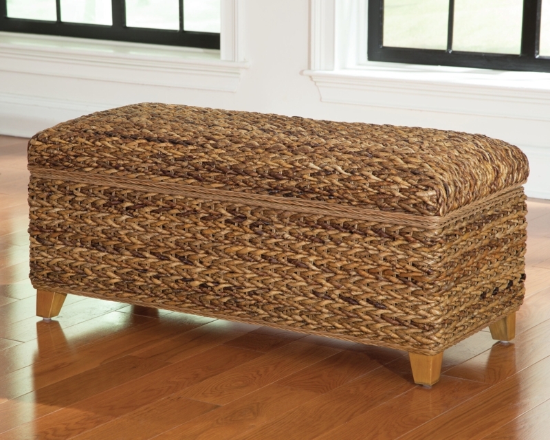 Abdalah Solid Wood Storage Bench