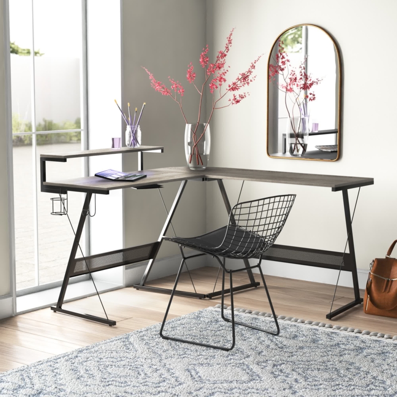Abeyta Reversible L-Shape Gaming Desk