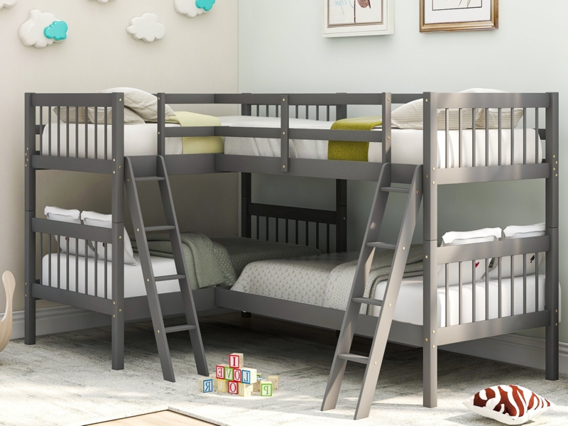 Abigel Twin L-Shaped Bunk Bed by Latitude Run