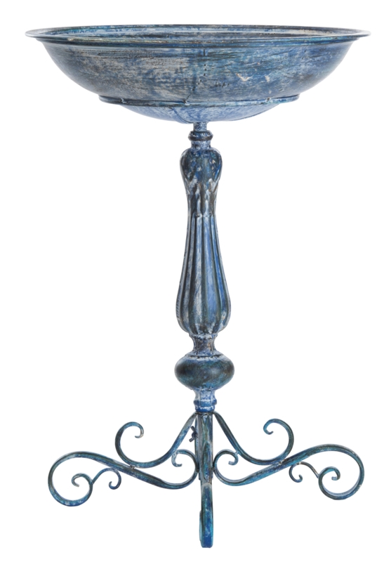 Accringt Metal Single Tier Birdbath