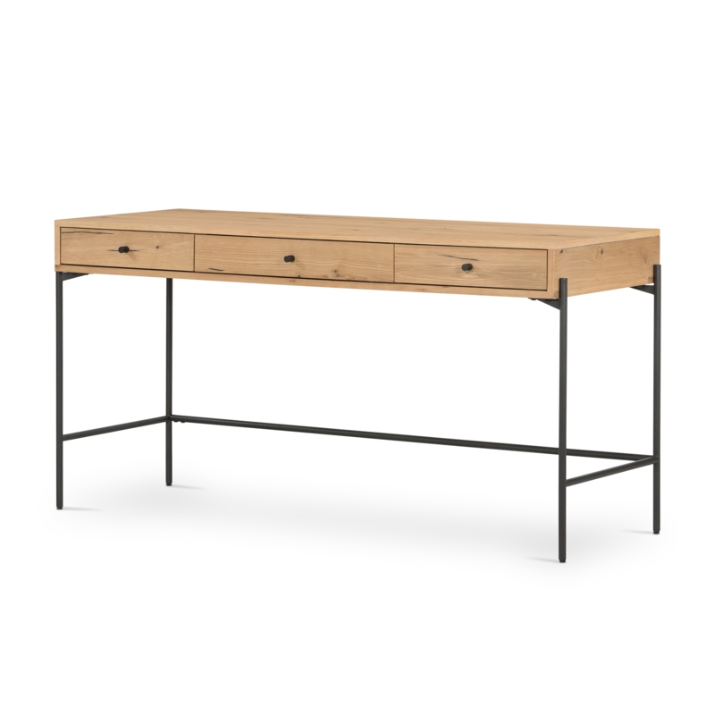 Aceton Solid Wood Top Writing Desk