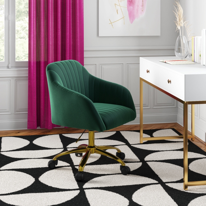 Adan Velvet Task Chair