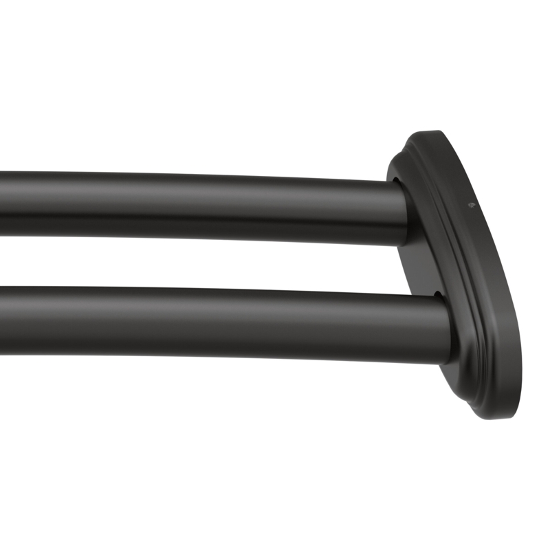 Adjustable Double Curved Shower Curtain Rod