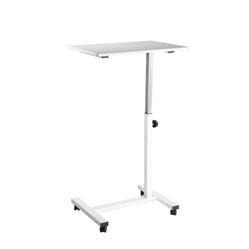airLIFT 23.6'' W Adjustable Height Rolling Laptop Desk Overbed Stand with Wheels