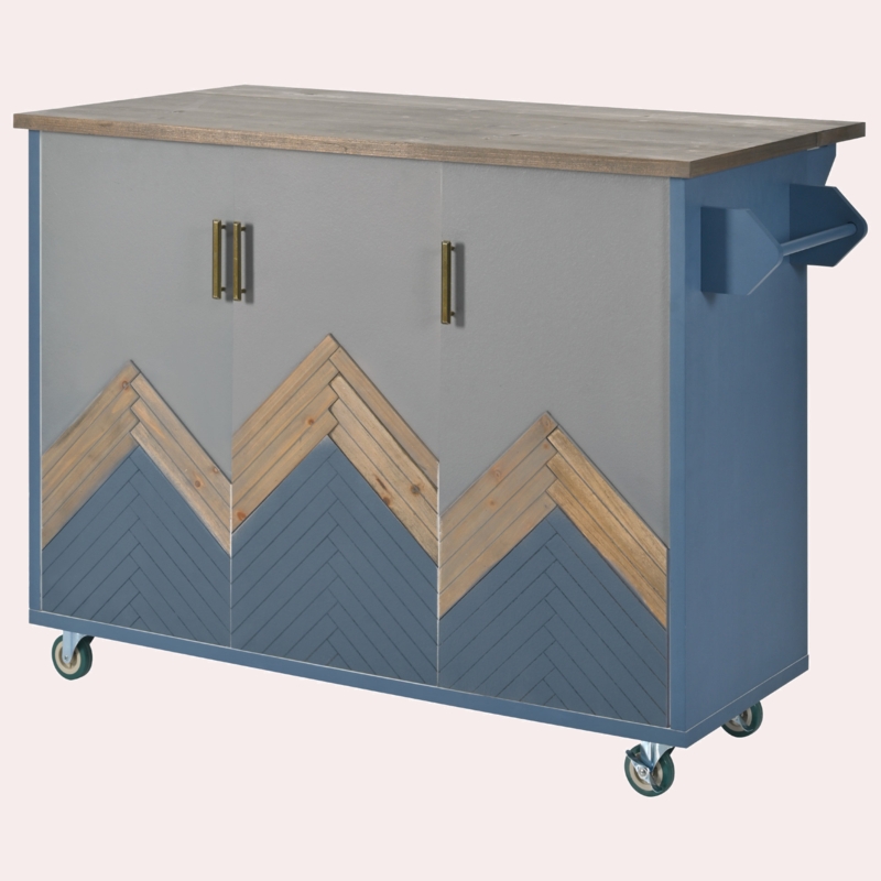 Alemanno Wood Kitchen Island