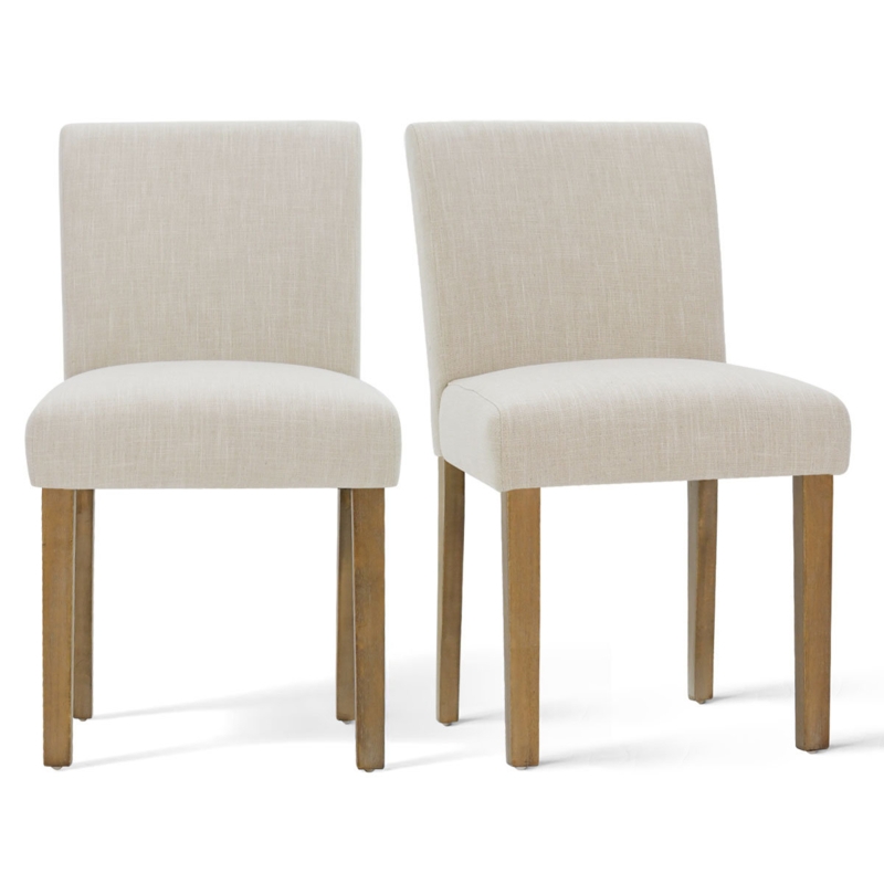 Alesana Linen Parsons Chair (Set of 2)