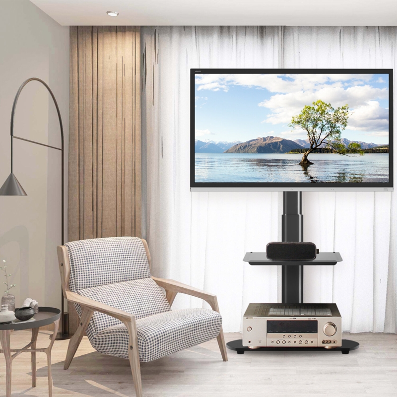 Alesja Ebern Designs Single Screen Floor Stand Mount