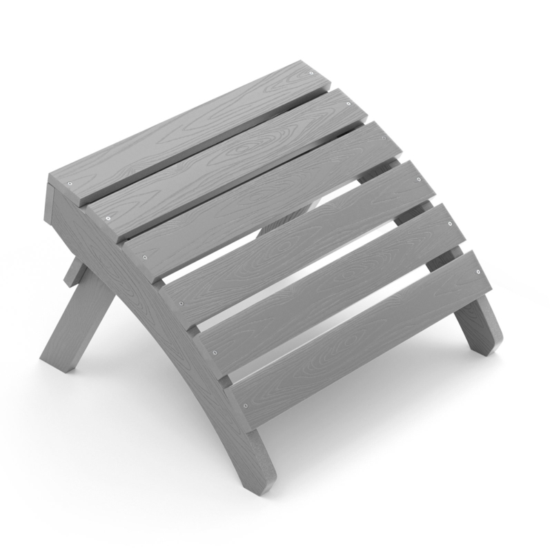 All Weather Plastic Adirondack Folding Outdoor Ottoman