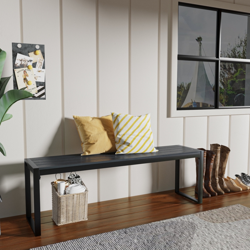 Allanah Metal Outdoor Bench