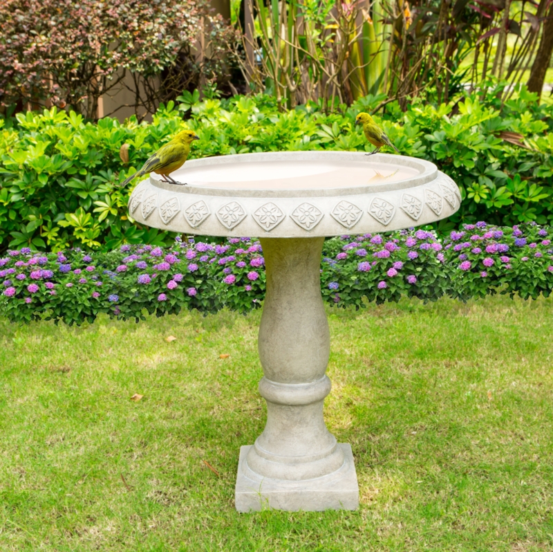 Almaden Concrete Fountain Birdbath
