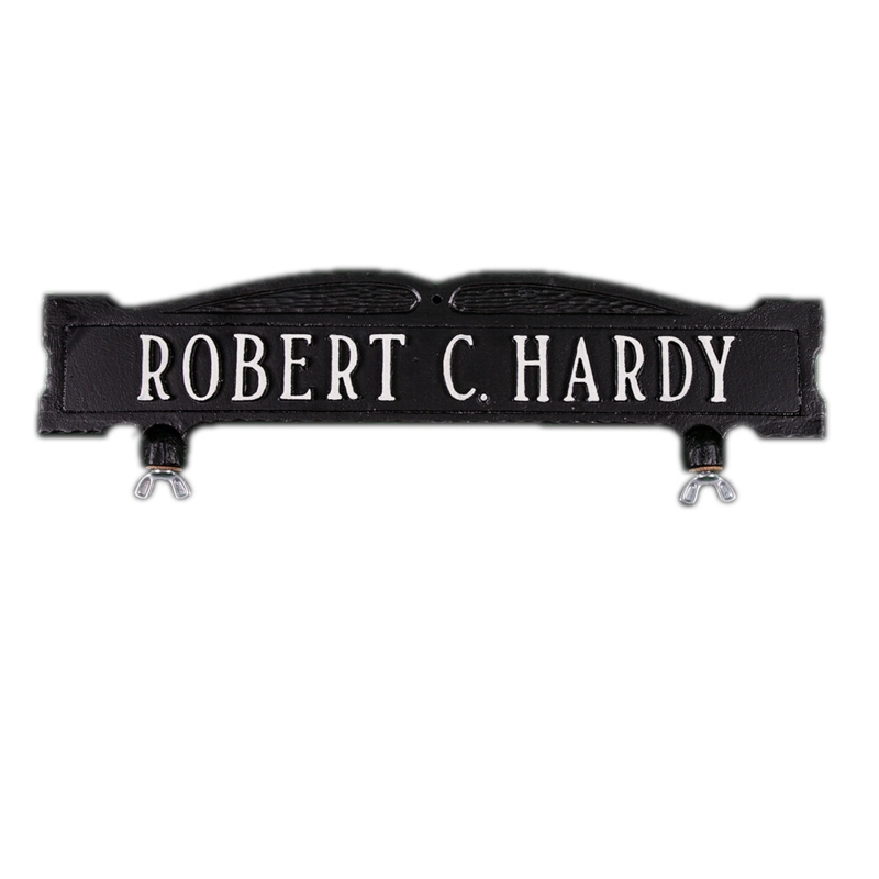 Aluminum Classic/Decorative Illuminated Mailbox Sign