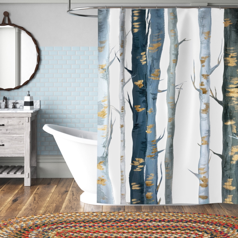 Alverta Floral Single Shower Curtain