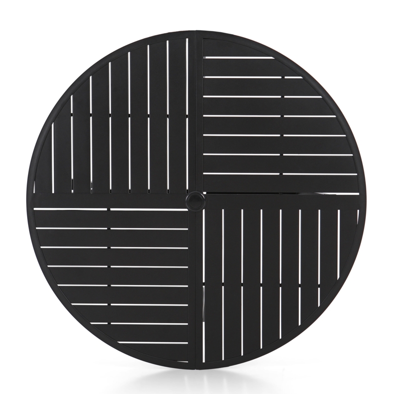 Alyah Round Metal Outdoor Dining Table