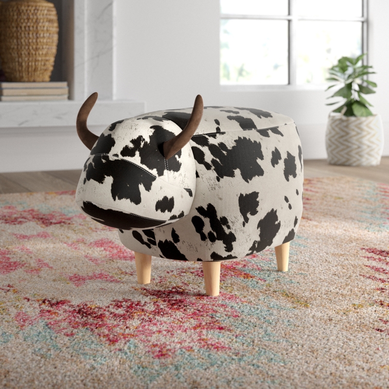 Amarantha Velvet Ottoman