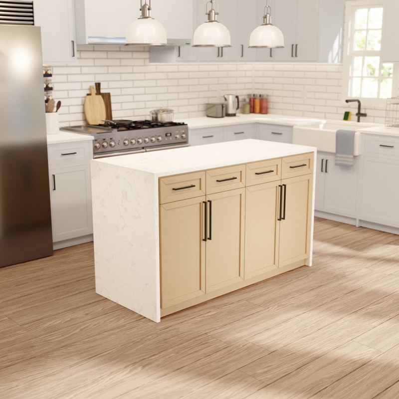 Andranique Marble Kitchen Island