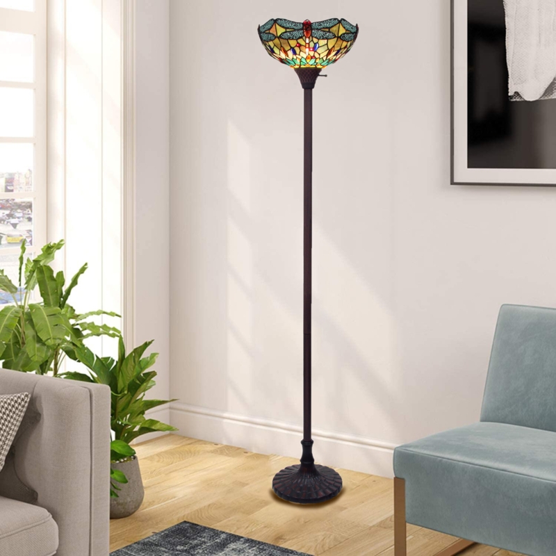 Aniki 69.49'' Dark Bronze Torchiere Floor Lamp