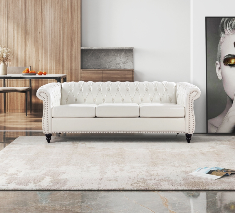 Annalena 84.65'' Faux Leather Sofa