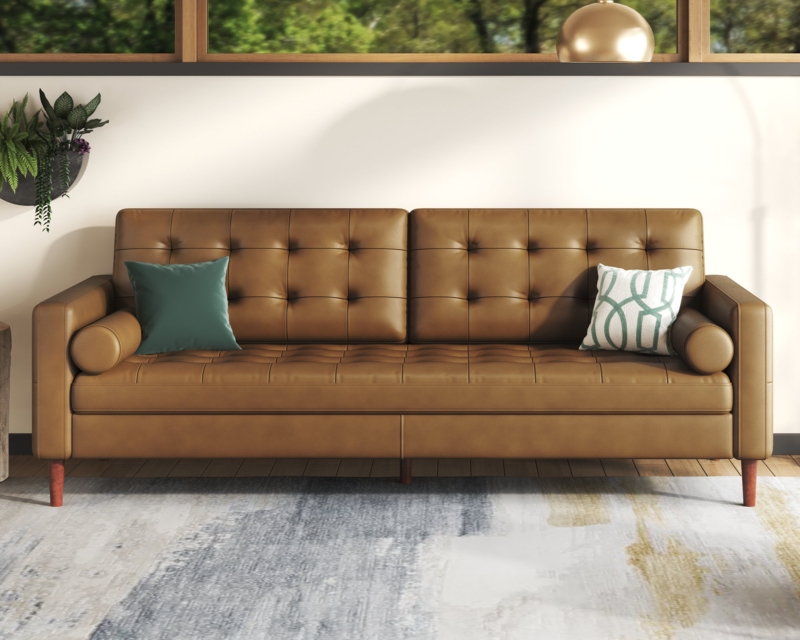 Anvi 80'' Leather Sofa