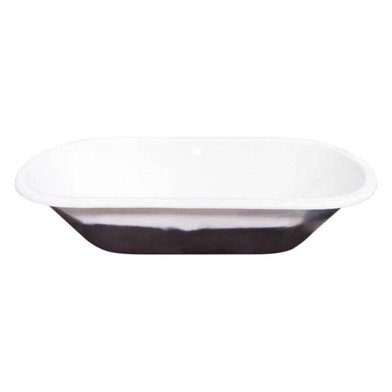 Aqua Eden 63" x 27" Drop in Soaking Cast Iron Bathtub