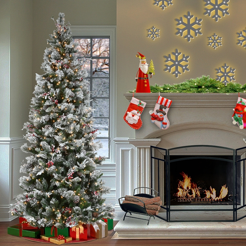 Ardrie 9' Lighted Pine Christmas Tree