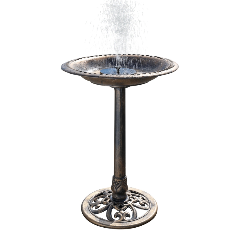 Armance Resin Single Tier Birdbath