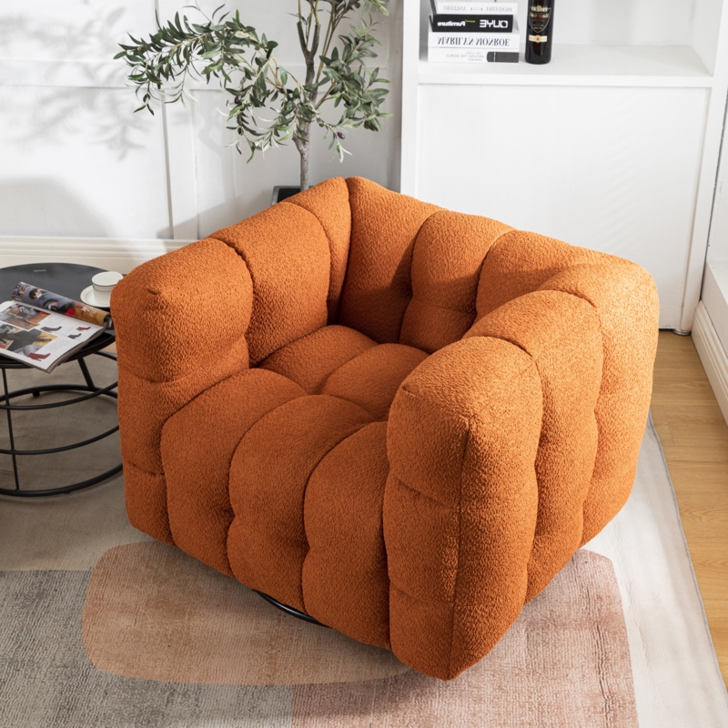 Armir Upholstered Swivel Armchair