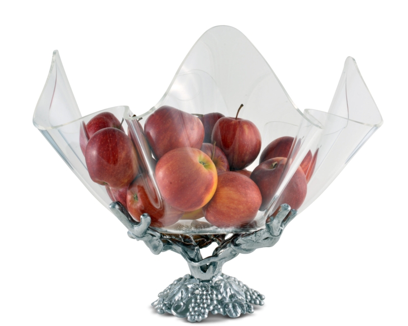 Arthur Court Designs Grape Aluminum Fruit Bowl