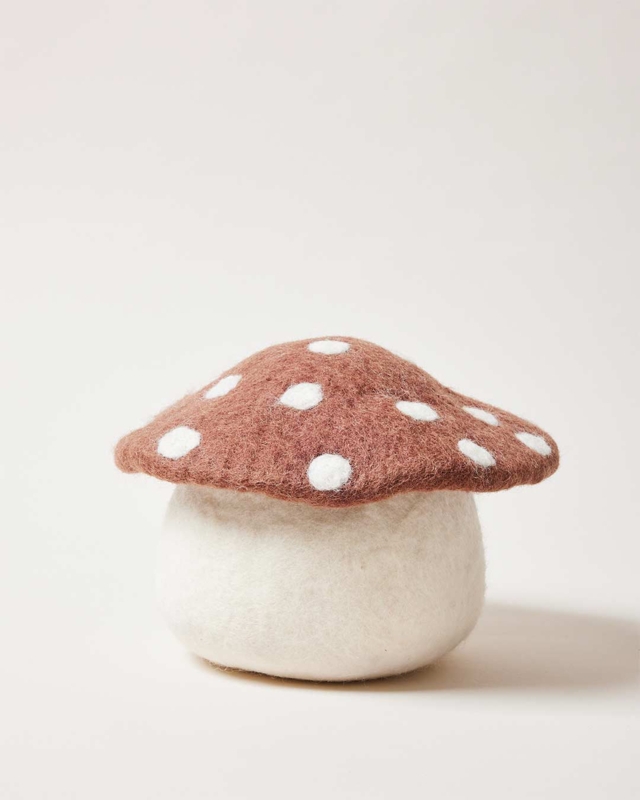Artisan Felt Mushroom Doorstop
