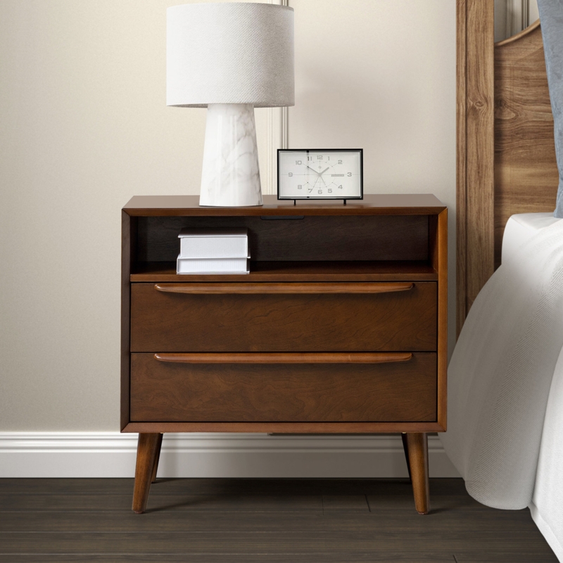 Audell 2 - Drawer Nightstand with Built-In Outlets