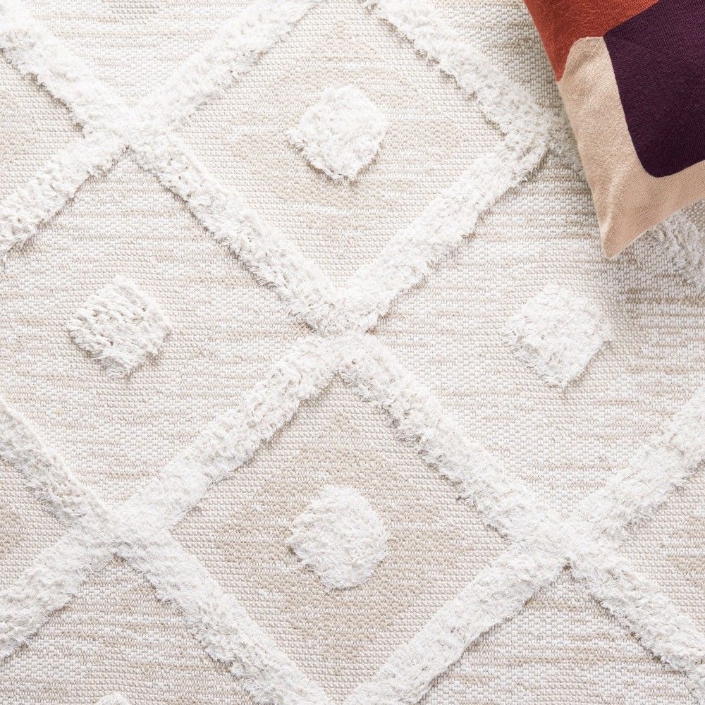 Augustine AGT730 Power Loomed Area Rug - Beige/Ivory - 6'4"x6'4"Square - Safavieh.