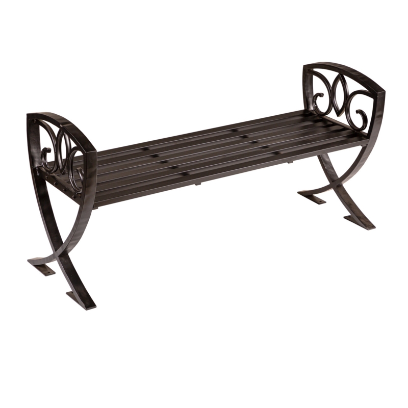 Auvil Garden Metal Shield Backless Bench